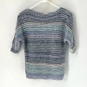 Chico’s open knit women’s sweater size small (0)